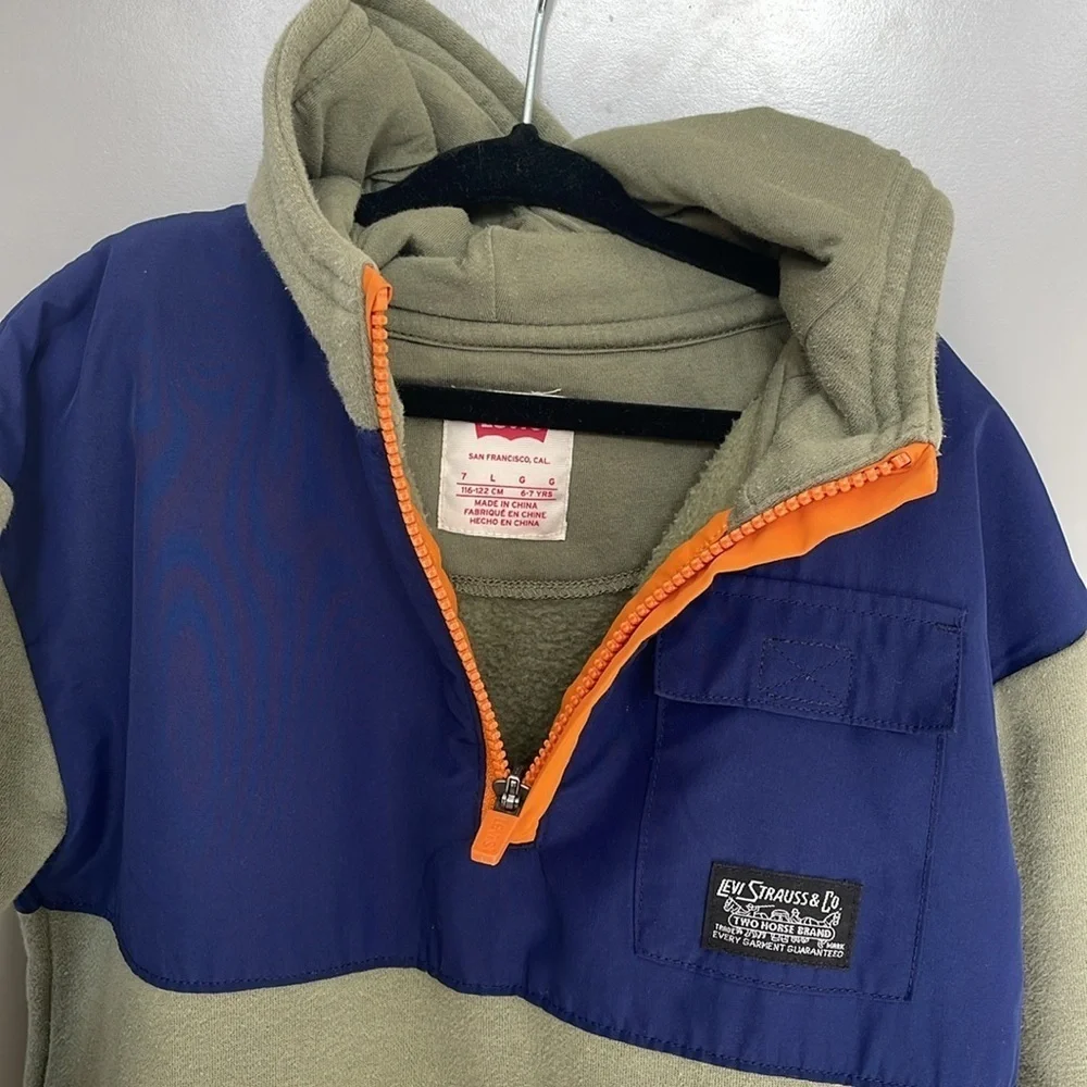 Levis' Utility Colorblock Quarter Zip Pullover